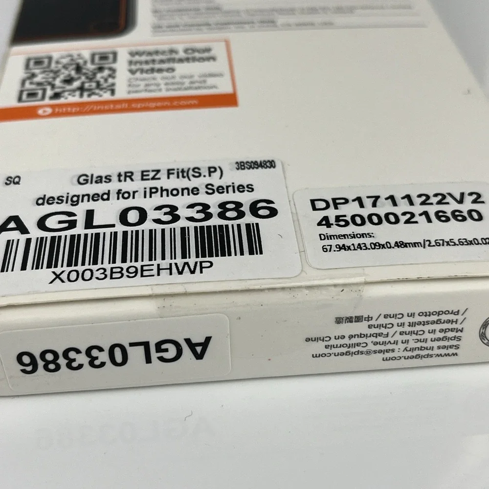Spigen‎ GLAStR Ez Fit iPhone Series Screen Protector (2 Pack) New in Box